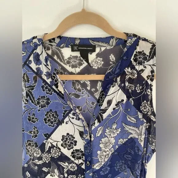 INC Womens button up blouse size medium - Picture 3 of 6